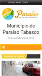 Mobile Screenshot of paraiso.gob.mx